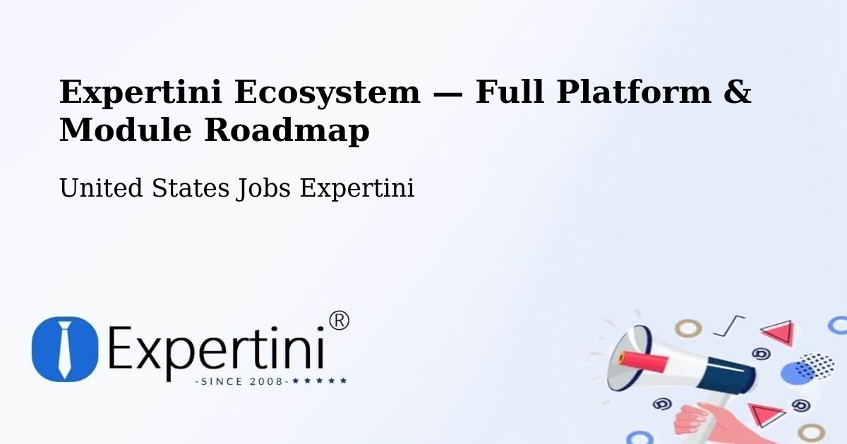 Expertini Ecosystem — Full Platform & Module Roadmap – Ashburn